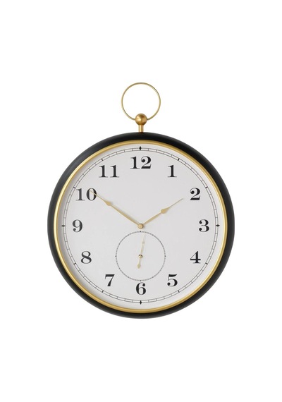 Kuttersmycke Duvar Saati, Siyah Renk Gold Detay 46 Cm Siyah - Gold