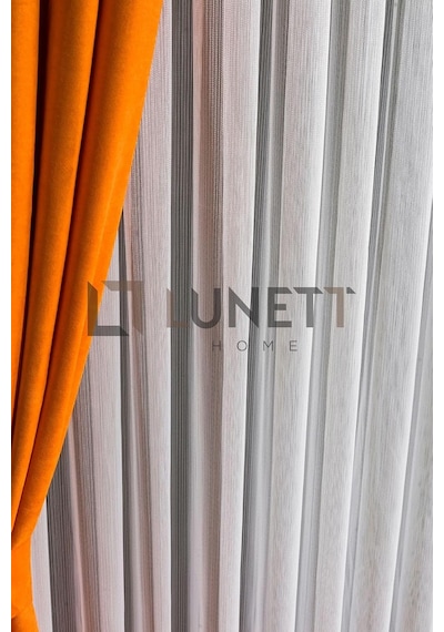 Cml03 Ip Sık Pileli 1x3 Tül Perde Salon Balkon Mutfak Tülü, 600 X 250 Çok Renkli