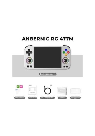 Rg 477m Cnc Alüminyum Kasa Retro El Oyun Konsolu 8 Gb Ram 128 Gb Gümüş - 4.7 İnç 120hz Ltps Ekran Mediatek Dimensity 8300 Android 14 Hall Joystick Ps2 Ps3 Wıı 3ds Uyumlu Taşınabilir Konsol Rg 477m Cnc Alüminyum Kasa Retro El Oyun Konsolu 8 Gb Ram 128 Gb Gümüş - 4.7 İnç 120hz Ltps Ekran Mediatek Dimensity 8300 Android 14 Hall Joystick Ps2 Ps3 Wıı 3ds Uyumlu Taşınabilir Konsol
