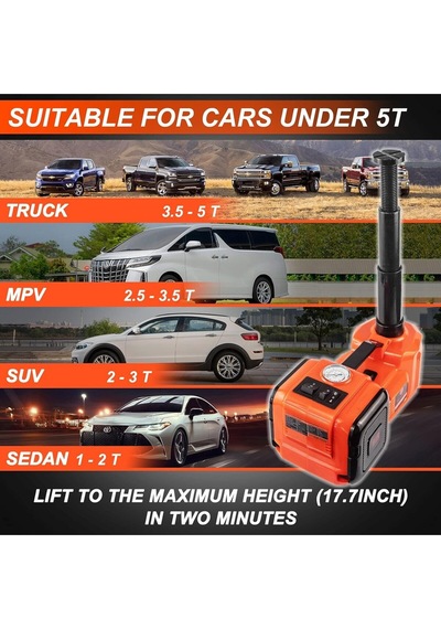 5 Tonluk Elektrikli Hidrolik Kriko Kiti Hızlı Lastik Değişimi İçin Güçlü Çözüm