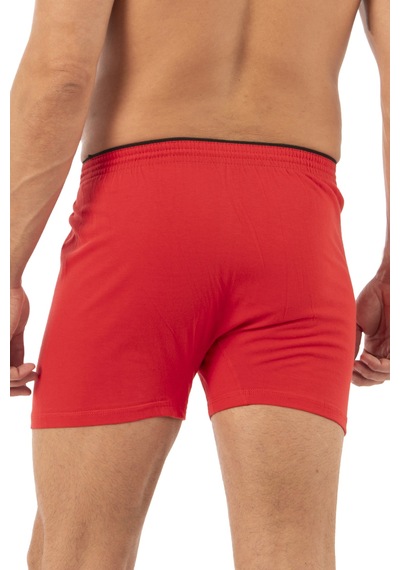 Özkan Underwear Özkan 0041 5'li Paket Erkek %100 Pamuklu Şardonlu Klasik Rahat Kesim Havlu Bel Süprem Penye Boxer Kırmızı