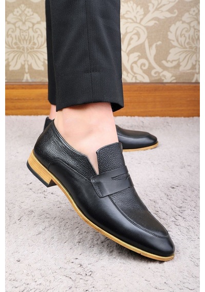 Ducavelli Milazzo Hakiki Deri Erkek Klasik Ayakkabı, Loafer Klasik Ayakkabı