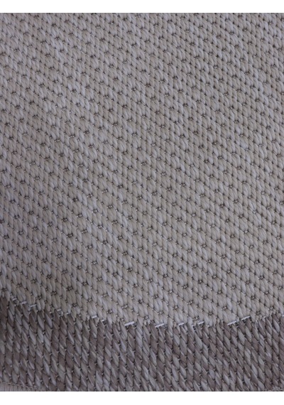 Derin Sisal Yuvarlak Vizon Bordürlü Bej Jüt Sisal Dekoratif Kaymaz Taban Yıkanabilir Halı St04-1051 Renkli