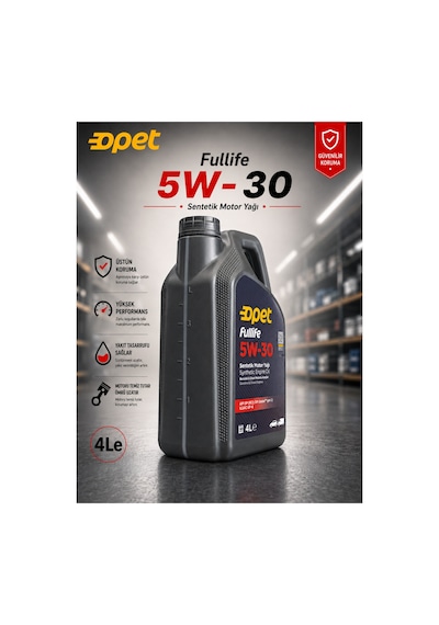 Opet Fulllife 5W-30 API SP Ilsac GF-6 Dexos1 Gen 2 Sentetik Motor Yağı