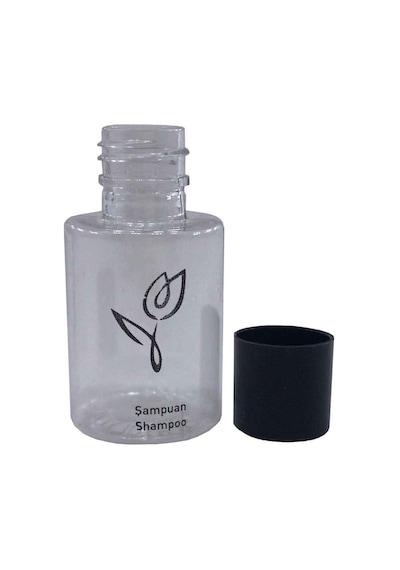 Standart Otel Tipi Şampuan Yazılı Silindir Boş Şişe 250 x 30 ML