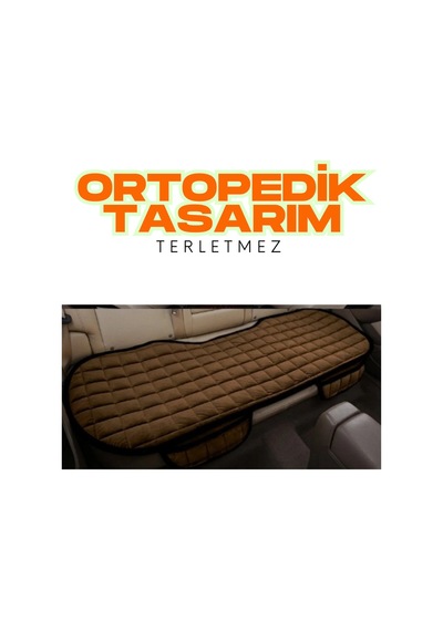Taba Kadife Yüzeyli Araba Oturak Minderi Kaymaz, Ön/arka Koltuklara Uyumlu