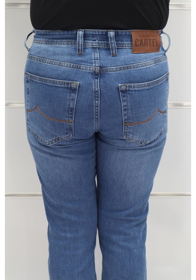 Denim Cartel Dmctekstil Erkek 978 Açık Mavi Yüksek Bel Rahat Kesim Boru Paça Jean Pantolon Denim Cartel Dmctekstil Erkek 978 Açık Mavi Yüksek Bel Rahat Kesim Boru Paça Jean Pantolon