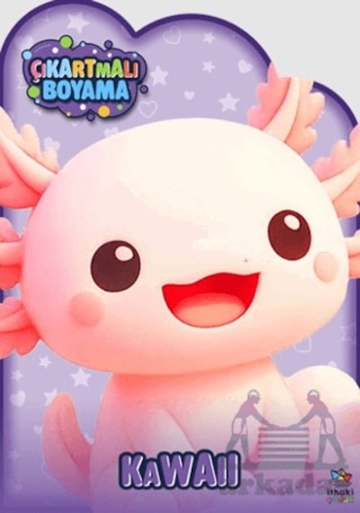 Kawaii Zamanı Çıkartmalı Boyama Kitabı İthaki Çocuk Yayınları