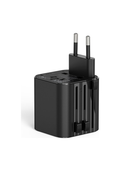 Wiwu Wi-ua005 Çoklu Universal Tr/us/uk/aus/eu Uyumlu Seyahat Şarj Adaptörü 2500w Siyah
