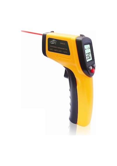 Benetech Gm320 Kızılötesi Lazer Termometre, Siyah