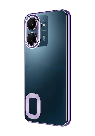 Xiaomi Redmi 13c Kılıf Kamera Lens Korumalı Logo Gösteren İnce Hafif Pazarplus Sierra Mavi