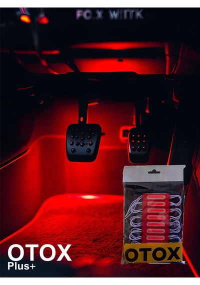 Ambiyans Led Premium Ofis , Araç & Ev Uyumlu Dc 12v 6 Renk Seçeneği 10'lu Paket Kırmızı