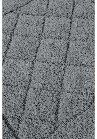 Lilly 2'li Pamuk Banyo Paspas Seti Yumuşak Dokulu Gri Yıkanabilir 60x100 + 60x50cm, Ll005g