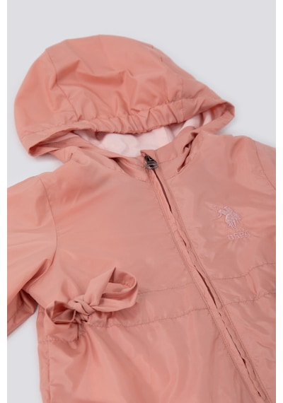 U.S. Polo Assn. U.S. Polo Assn Light Shades Pembe Kız Bebek Yağmurluk Pudra
