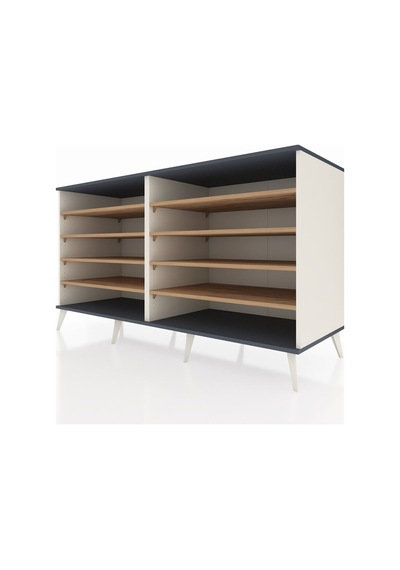 Kronos Konsol 8 Raflı 176x59x99 Aytaşı-antrasit/çam Aytaşı-antrasit/çam