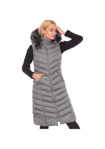 Z6684 Dewberry Bayan Yelek-gri Gri