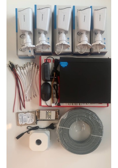 5 Kameralı Güvenlik Kamerası Seti Kdj-5s-8w-kk-p