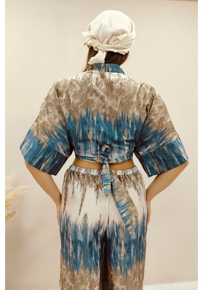 Asprinfashion Alt Üst Digital Takım Çok Renkli