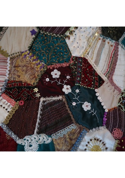 Patchwork Çılgın Koltuk Örtüsü Çok Renkli