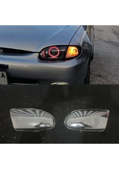 Hyundai Accent Yumurta Kasa Şeffaf Far Camı 1998 Sağ-sol
