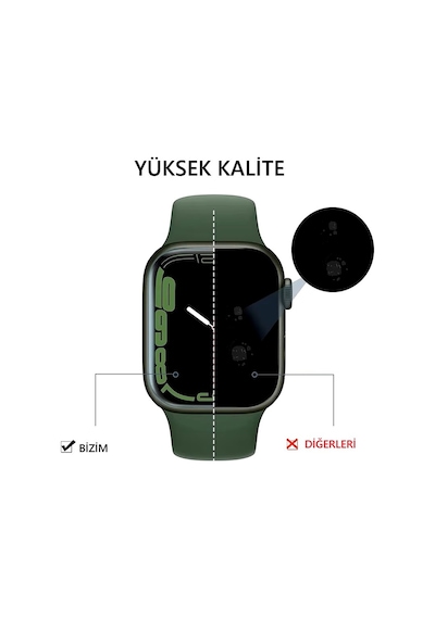 Apple Uyumlu  Watch Se 44mm 3 Adet Şeffaf Ultra Koruyucu Nano Jelatin