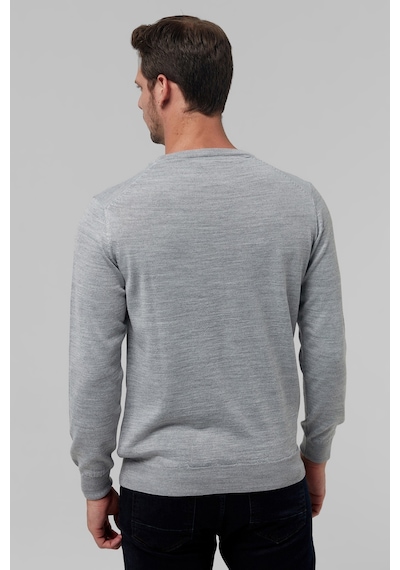 D's Damat Ds Damat Regular Fit Gri Düz Örgü Triko Kazak 1hf060632004m Gri
