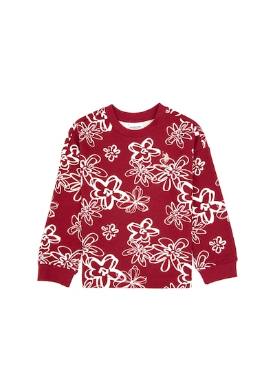 U.S. Polo Assn. Kız Çocuk Koyu Frambuaz Çiçek Desenli Bisiklet Yaka Sweatshirt 50317957-VR104 U.S. Polo Assn. Kız Çocuk Koyu Frambuaz Çiçek Desenli Bisiklet Yaka Sweatshirt 50317957-VR104