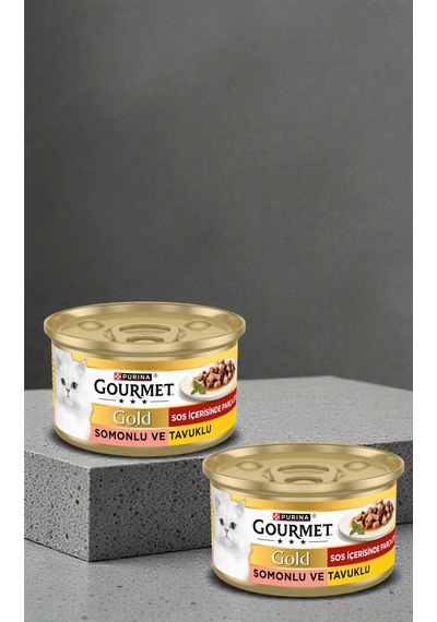 Gourmet Gold Parça Tavuk Somon Mama 85 G X 2 Adet