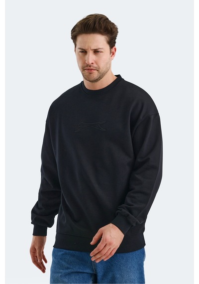 Slazenger Vadık 2li Set Erkek Siyah - Gri Sweatshirt Siyah - Gri