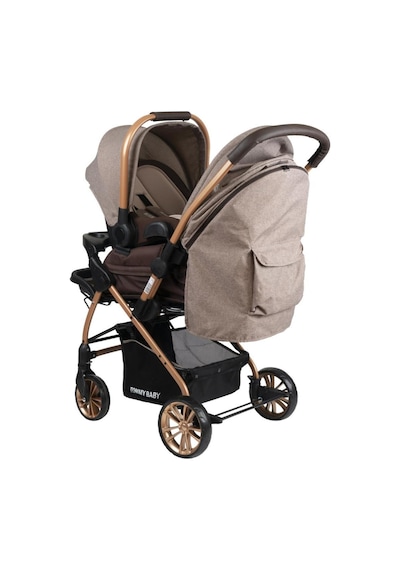 Tommybaby TB-980 Gold Travel Sistem Bebek Arabası Puset Füme