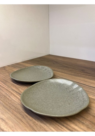2'li Adelfa Tone Oval Tabak 15 Cm Servis-sunum-kahvaltı-peynir-şarküteri Çok Amaçlı Gourmet Tabak Çok Renkli