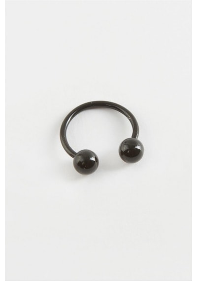 Septum - 2 - Çelik Piercing 1 Adet - Csmtex - - Siyah