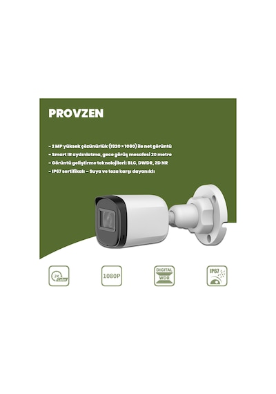 Provzen Dahua Full Hd 11 Kameralı Güvenlik Kamerası + 1tb Hdd