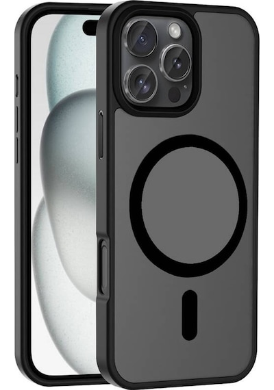 Teleplus Apple Uyumlu iPhone 16 Pro Max Kılıf M-safe Şarj Özellikli Mat Arka Yüzey Sio Kapak