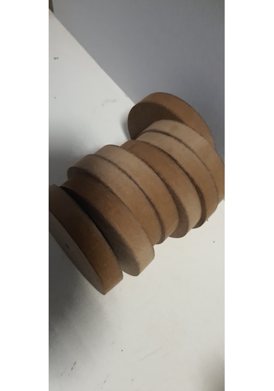 Ekim Oyuncak 8'li Ahşap Tekerlek Oyuncak Ahşap Yuvarlak Çap 12 Cm