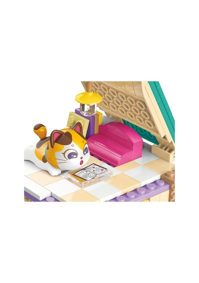 Kp28018 Keeppley Lovely Street - Calico Cat Comic House 324 Parça Yapım Seti