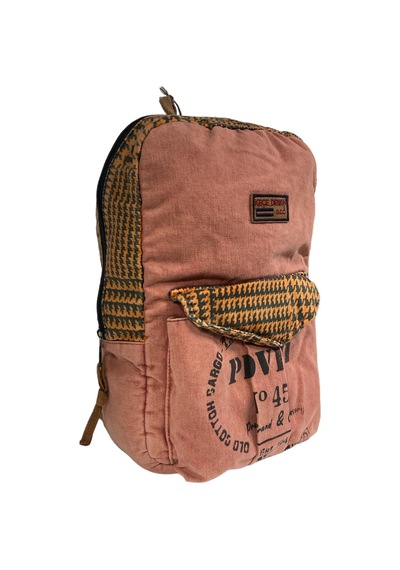 Old Cotton Cargo Kaliteli Vintage Tek Gözlü Disayn Sırt Gezi Çantası Kc Harley Bag 5097 Kırmızı