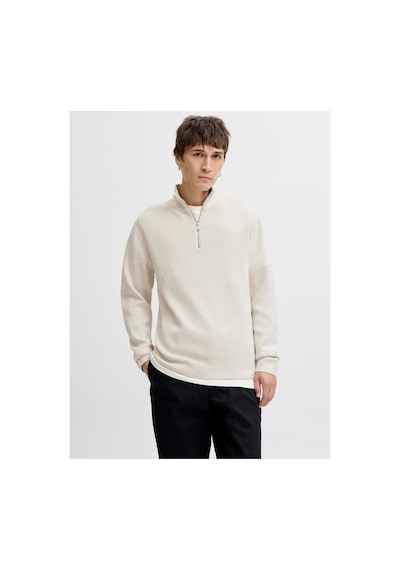 Jack & Jones Jprblamılano Yarım Fermuarlı Örme Kazak 12259664 Lacivert
