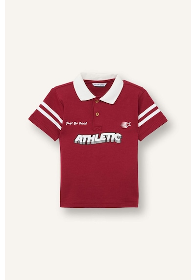 Defacto Oversıze Kısa Kollu Polo Tişört Erkek Bebek G7483a526smbr468 Bordo-br468