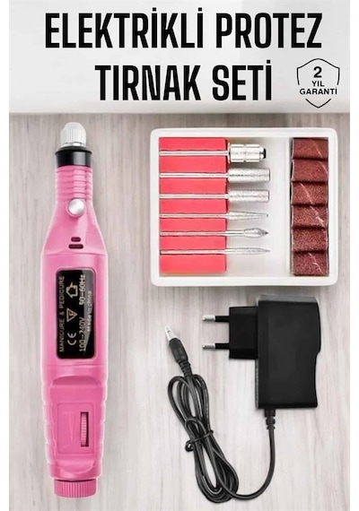 Mey İthalat Nasır Temizleyici Manikür Pedikür Seti Elektrikli Usb Girişli