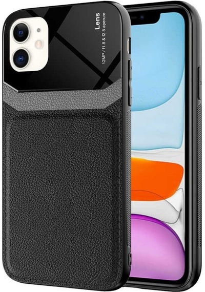 Apple Uyumlu iPhone 11 Kilif Zore Emiks Deri Görünümlü Kilif 498705158