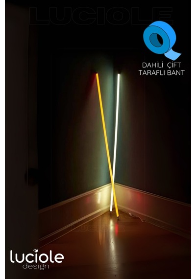Rgb Led Strip Tube Light Abajur Uzaktan Kumandalı Işık Lamba Ampül Aydınlatma Renkli Atube3