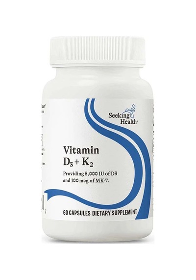 Vitamins D3 And K2, 60 Capsules