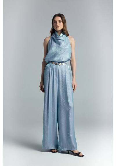 Sateen Aura Pantolon - Mavi-137309