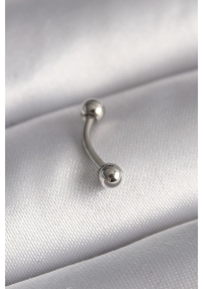 Taşveoyunatölyesi 316l Çelik Gümüş Renk Topçuk Model Piercing Tg27pr1363 Çok Renkli
