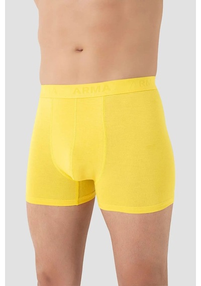 Armoris Özel Üretim Erkek Sarı Bambu Boxer 3'lü Paket Yetişkin Giyim Sezon Çamaşır Hediyelik Eşya