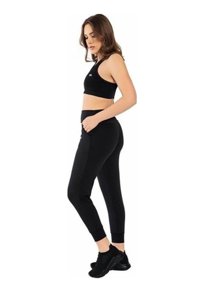 Crozwise Cepli Kadın Jogger Tayt SiYAH Siyah