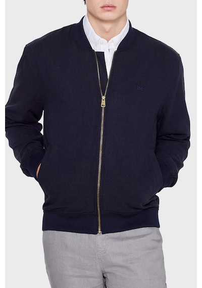 Lee Regular Fit Kolej Yaka Keten Bomber Ceket Erkek Ceket L2610125 410 Lacivert