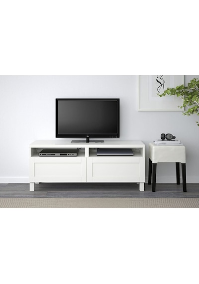 Tv Sehpası, Beyaz, 120x40x48 Cm, Hanvıken, Stubbarp Beyaz Tv Sehpası, Beyaz, 120x40x48 Cm, Hanvıken, Stubbarp Beyaz