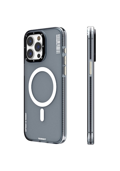 Apple Uyumlu iPhone 15 Pro Kılıf Magsafe Şarj Özellikli Youngkit Jiansha Serisi Kapak Pembe